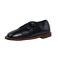 TANNERY & CO NAVY LEATHER BUTTON SHOE