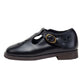 TANNERY & CO NAVY EYELET BUCKLE SHOE
