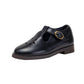 TANNERY & CO NAVY EYELET BUCKLE SHOE