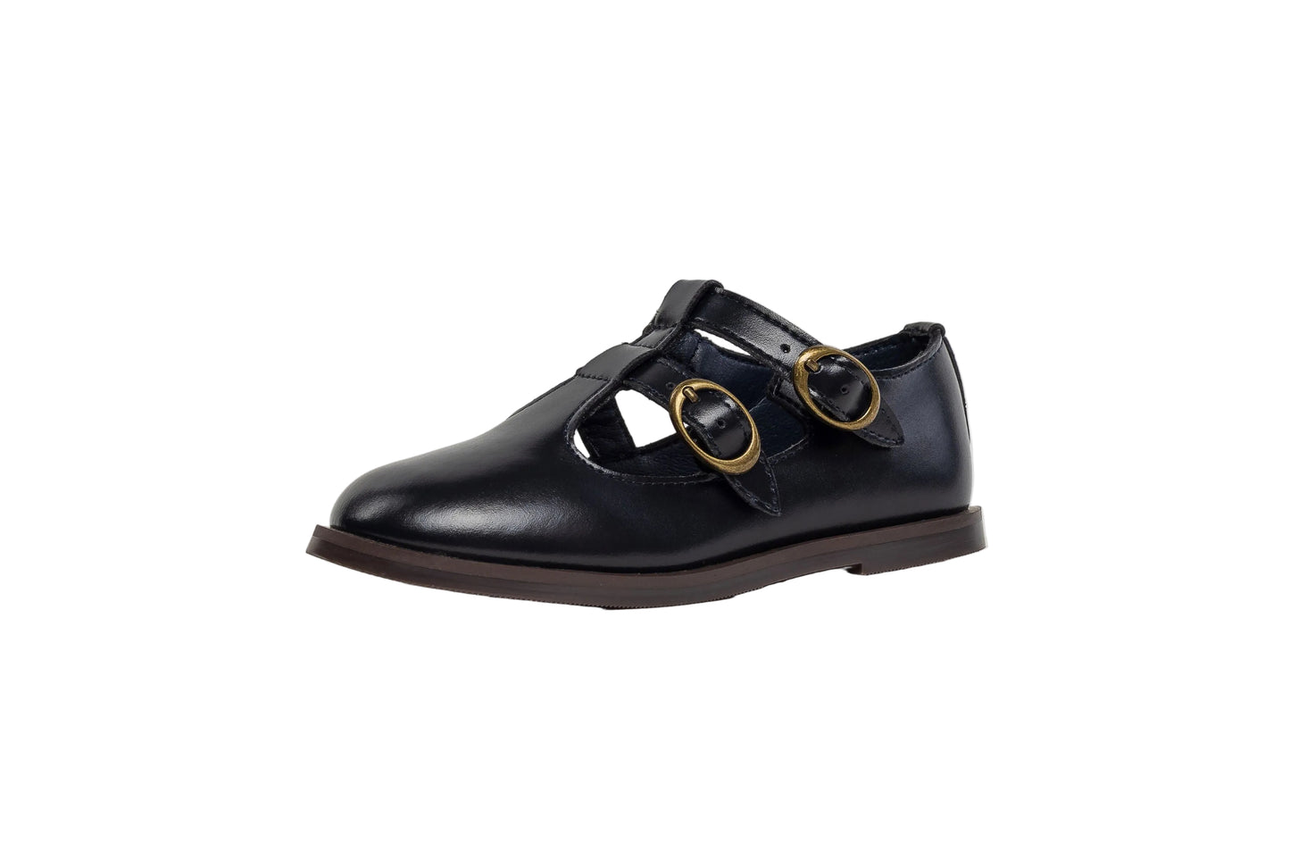 TANNERY & CO NAVY DOUBLE BUCKLE SHOE