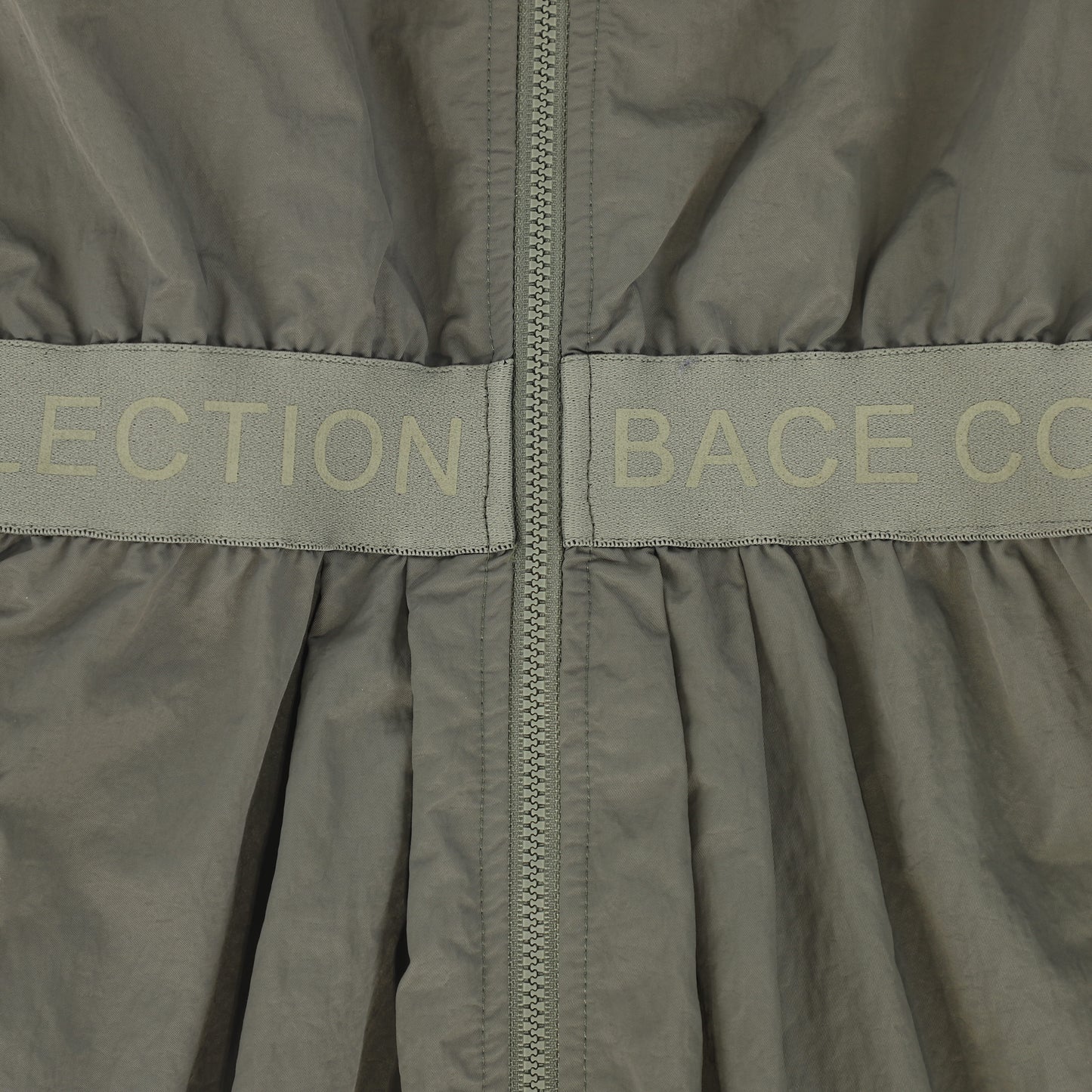 BACE COLLECTION OLIVE ZIPPER CARGO JUMPER