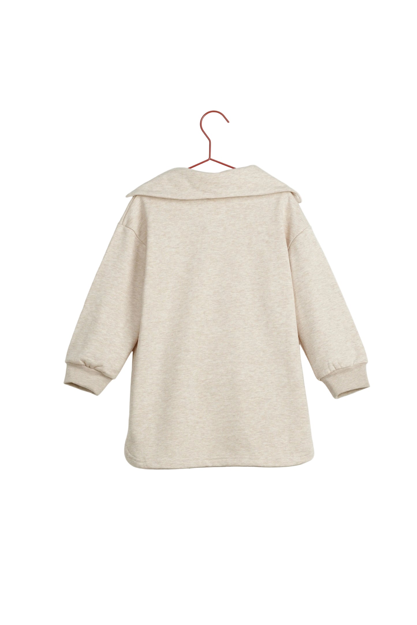 PLEASE MOM OAT COLLAR SWEATSHIRT DRESS