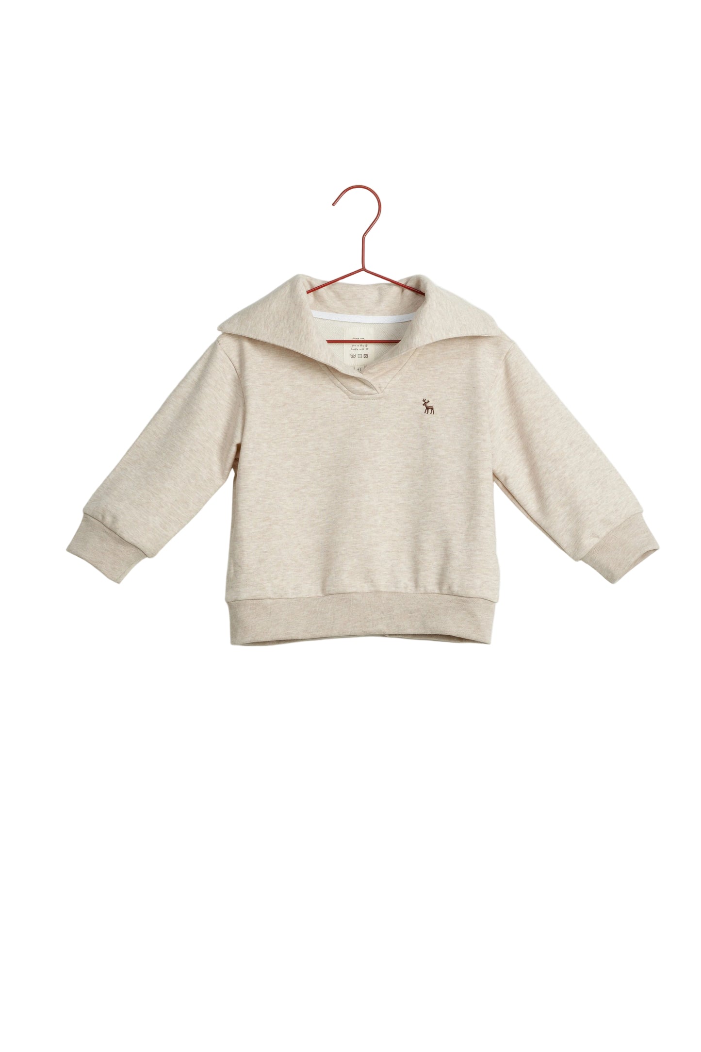 PLEASE MOM OAT COLLAR SWEATSHIRT