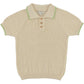 BEBE ORGANIC IVORY KNIT POLO