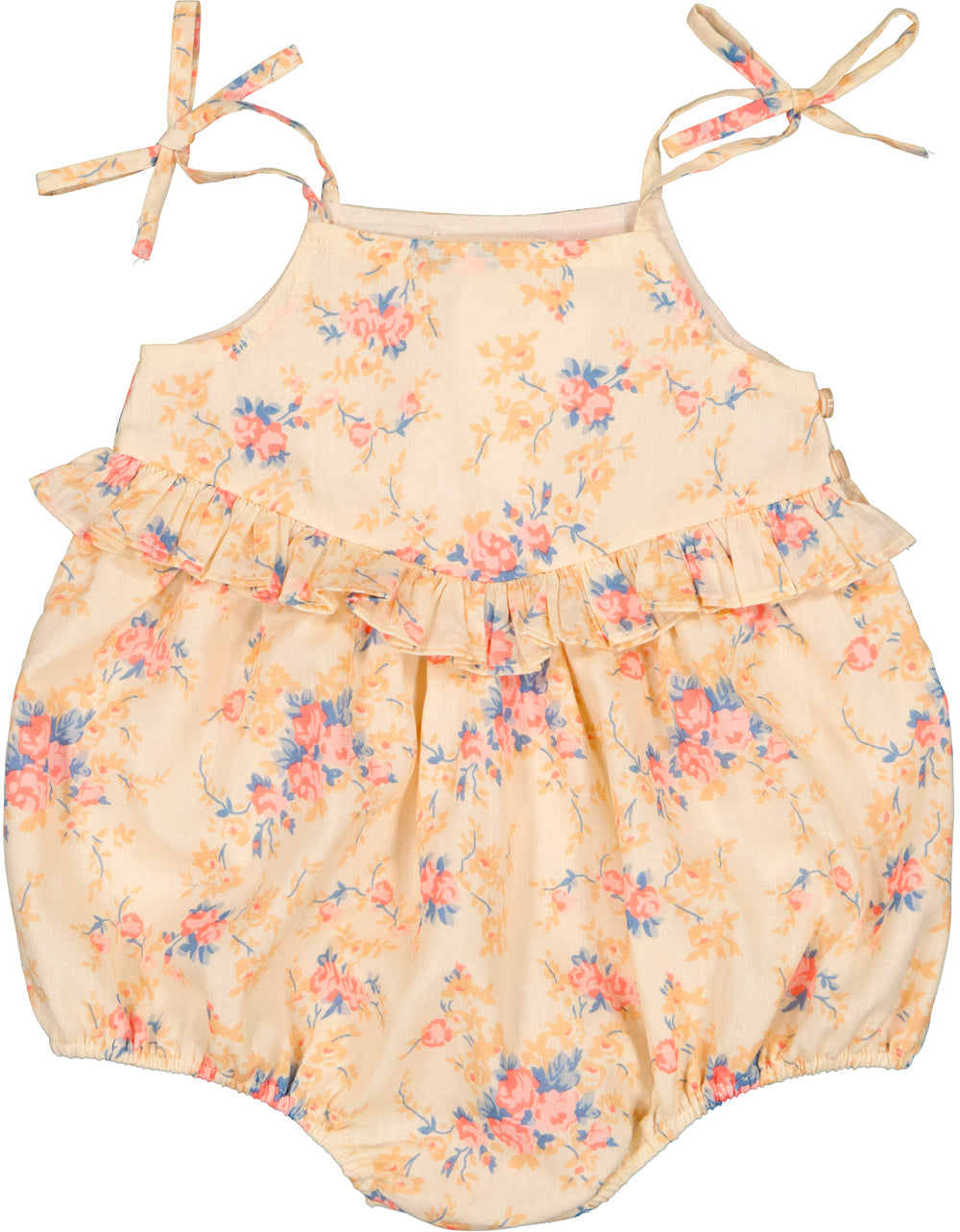 LOUIS LOUISE PEACH/PINK FLORAL ROMPER