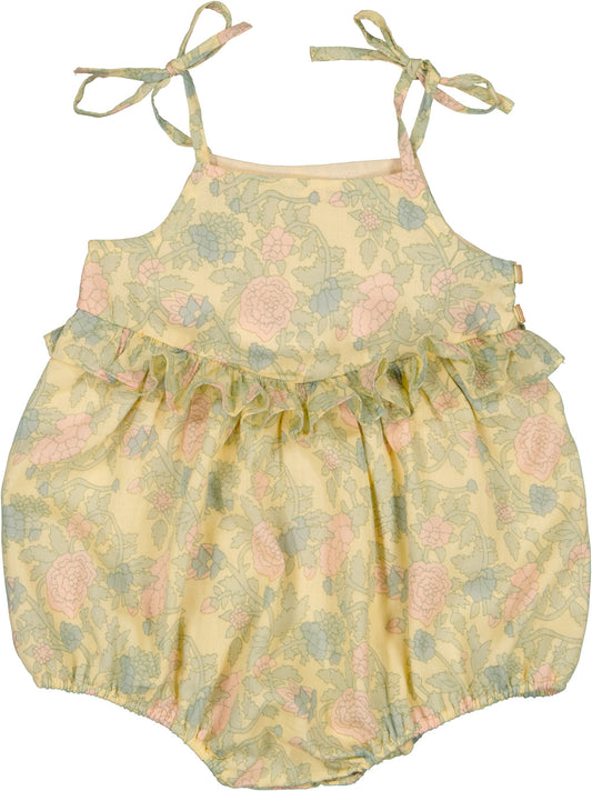 LOUIS LOUISE GREEN/PINK PASTEL FLORAL ROMPER