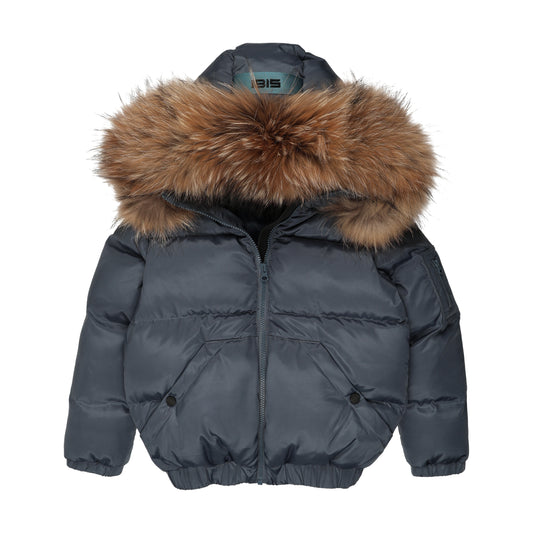 IBIS OFF BLUE OVERSIZE POCKET COAT