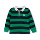 DUKE AND PORT GREEN WIDE STRIPE POLO