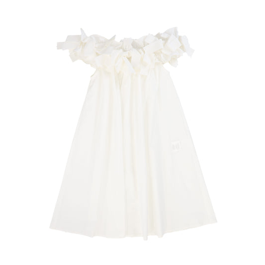 PICCOLA LUDO CREAM BOW CLUSTER JUMPER