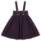 PIP + PIO BURGUNDY WOOL BUTTON WAISTED JUMPER