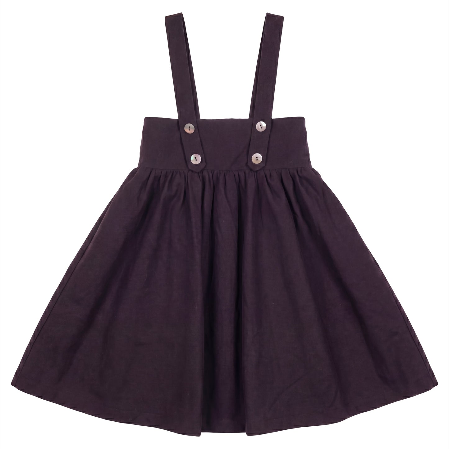 PIP + PIO BURGUNDY WOOL BUTTON WAISTED JUMPER