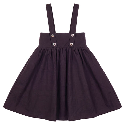 PIP + PIO BURGUNDY WOOL BUTTON WAISTED JUMPER