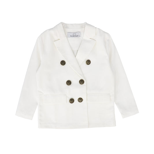 PANTHER WHITE LINEN BLAZER [FINAL SALE]