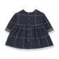 1+ IN THE FAMILY BLUE PLAID FLARE DRESS