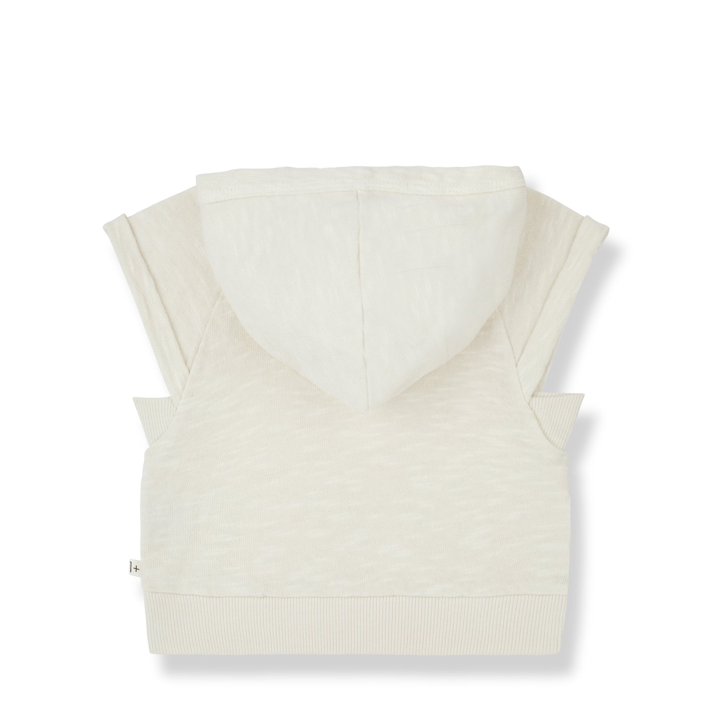 1 + IN THE FAMILY IVORY SLEEVELESS HOODED TEE