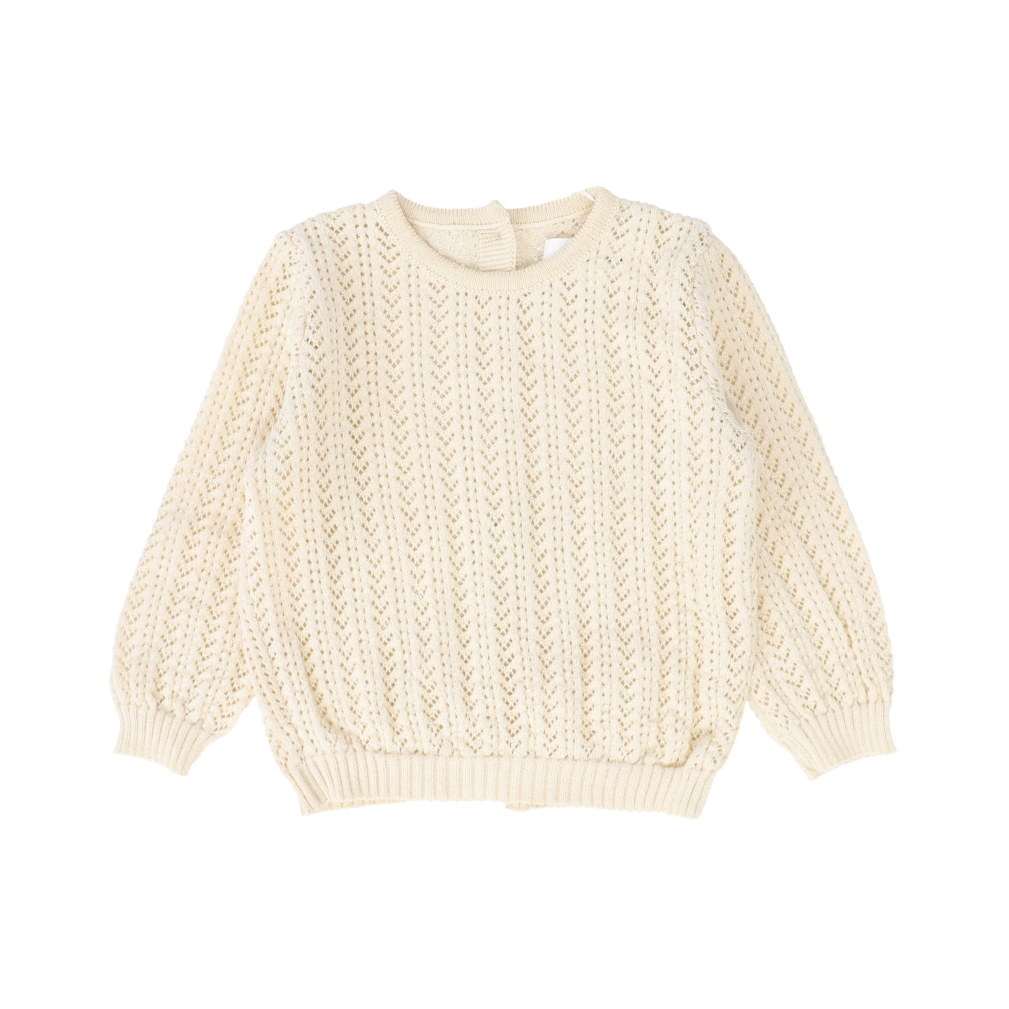 PEQUENO TOCON TAN OPEN KNIT SWEATER