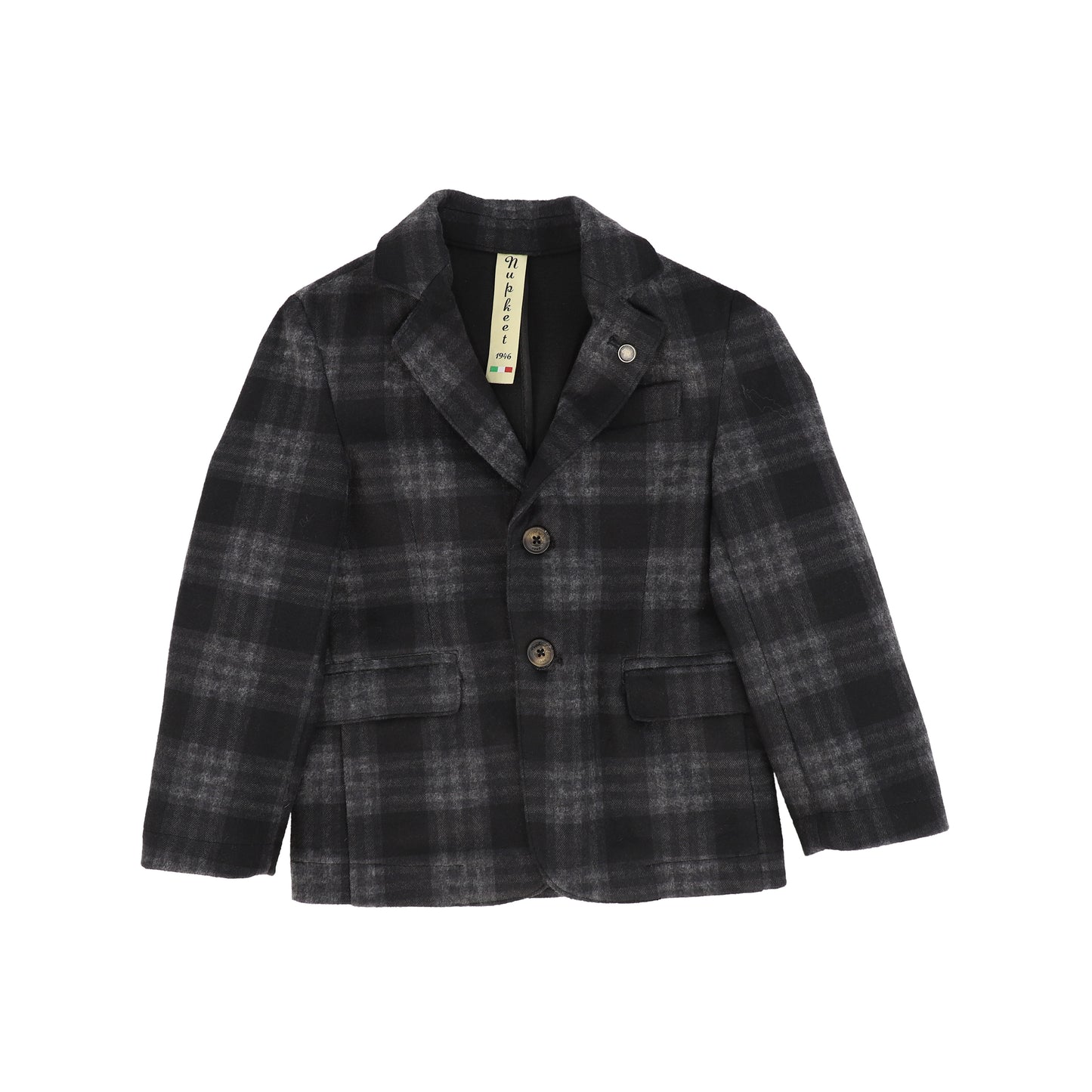 NUPKEET GREY CHECKERED BLAZER