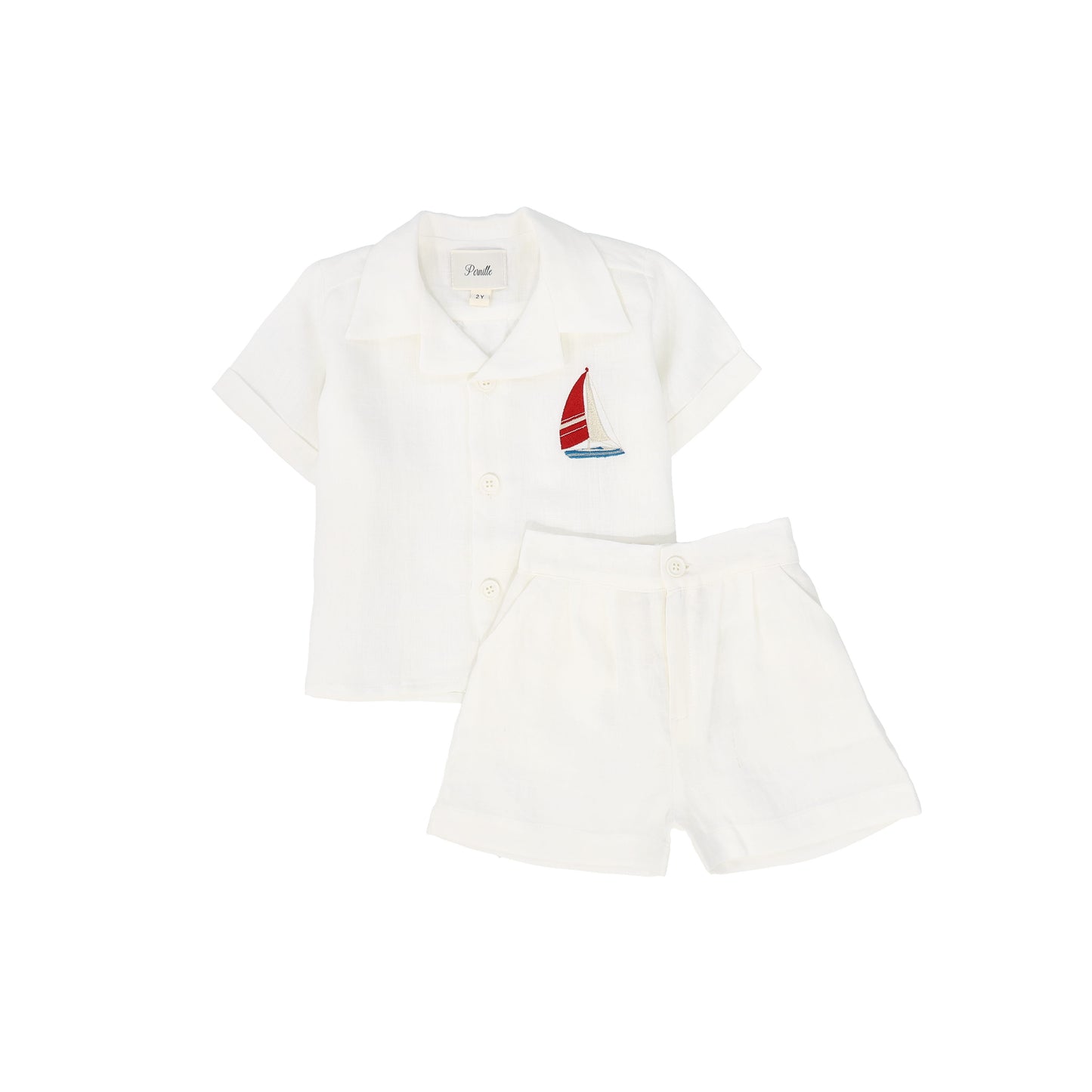 PERNILLE WHITE BOAT EMBROIDERED SET