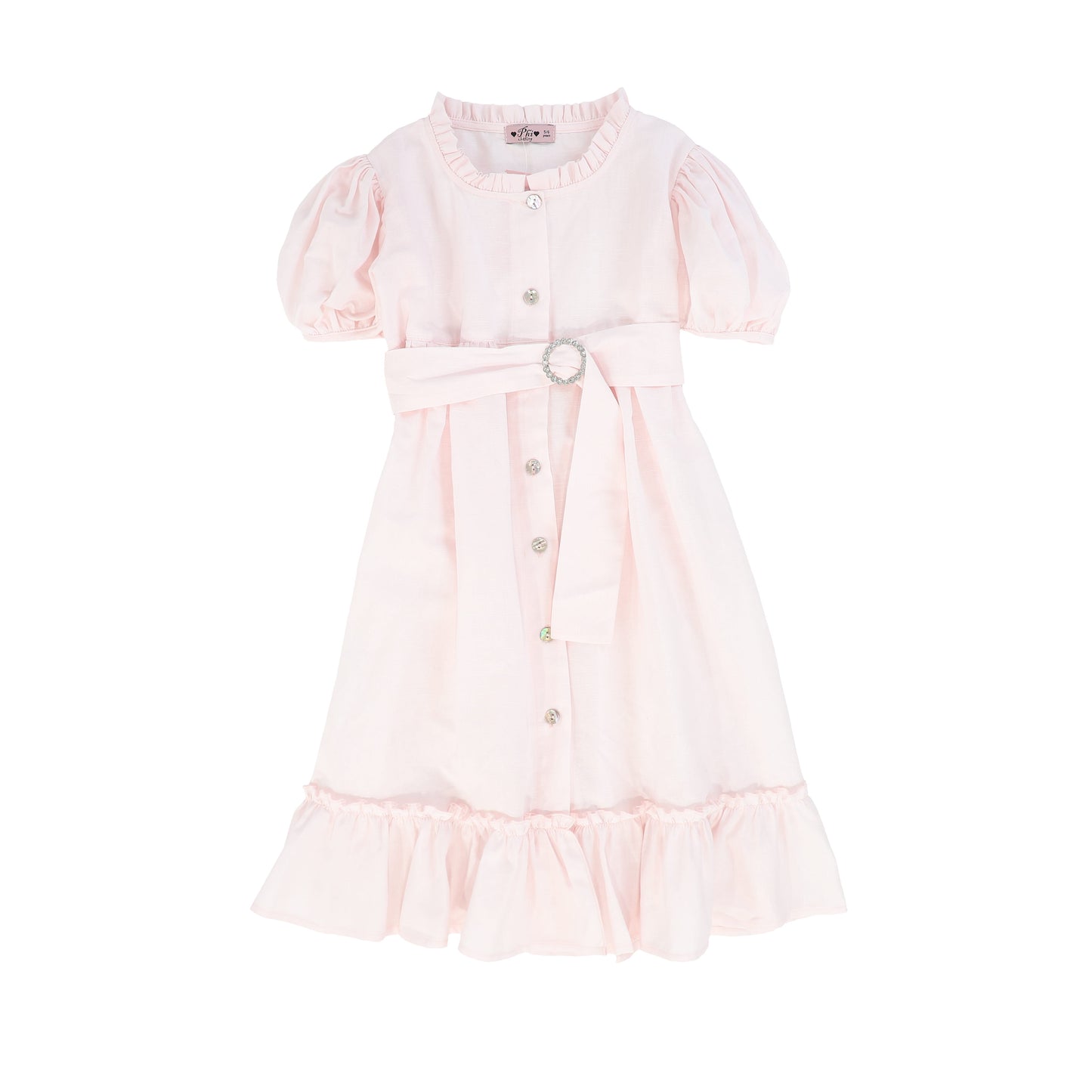 PHI PINK LINEN DRESS [FINAL SALE]