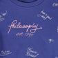 PHILOSOPHY ROYAL BLUE LOGO SWEATSHIRT