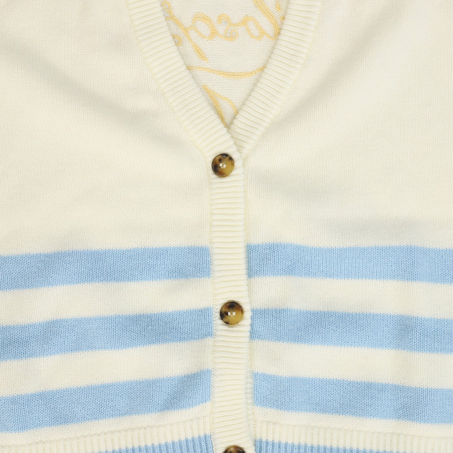 PHILOSOPHY CREAM/BLUE STRIPED CARDIGAN