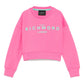 JOHN RICHMOND PINK CROPPED LOGO SWEATSHIRT