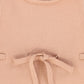 BAMBOO PINK BOW KNIT OVERALLS