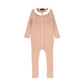 BAMBOO PINK CABLE KNIT COLLAR ROMPER