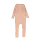 BAMBOO PINK CABLE KNIT COLLAR ROMPER
