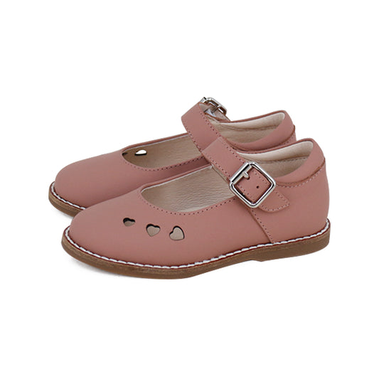 CAMILLE KIDS BLUSH HEART CUT OUT SHOE
