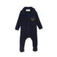 HEVEN CHILD NAVY PIPED TRIM FOOTIE