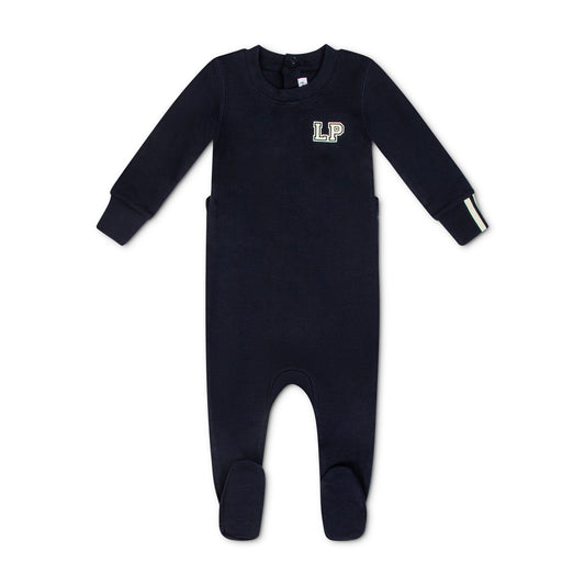 LITTLE PARNI NAVY LOGO FOOTIE