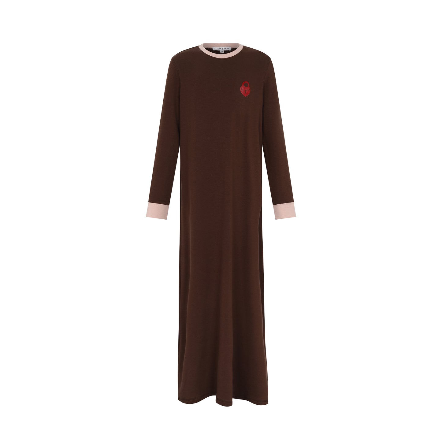 LITTLE PARNI BROWN/PINK NIGHTGOWN