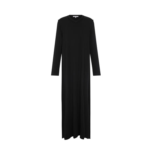 LITTLE PARNI BLACK V NECK NIGHTGOWN