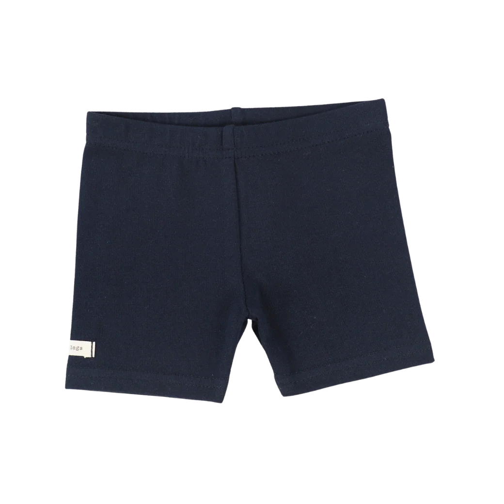 LIL LEGS NAVY BIKER SHORTS