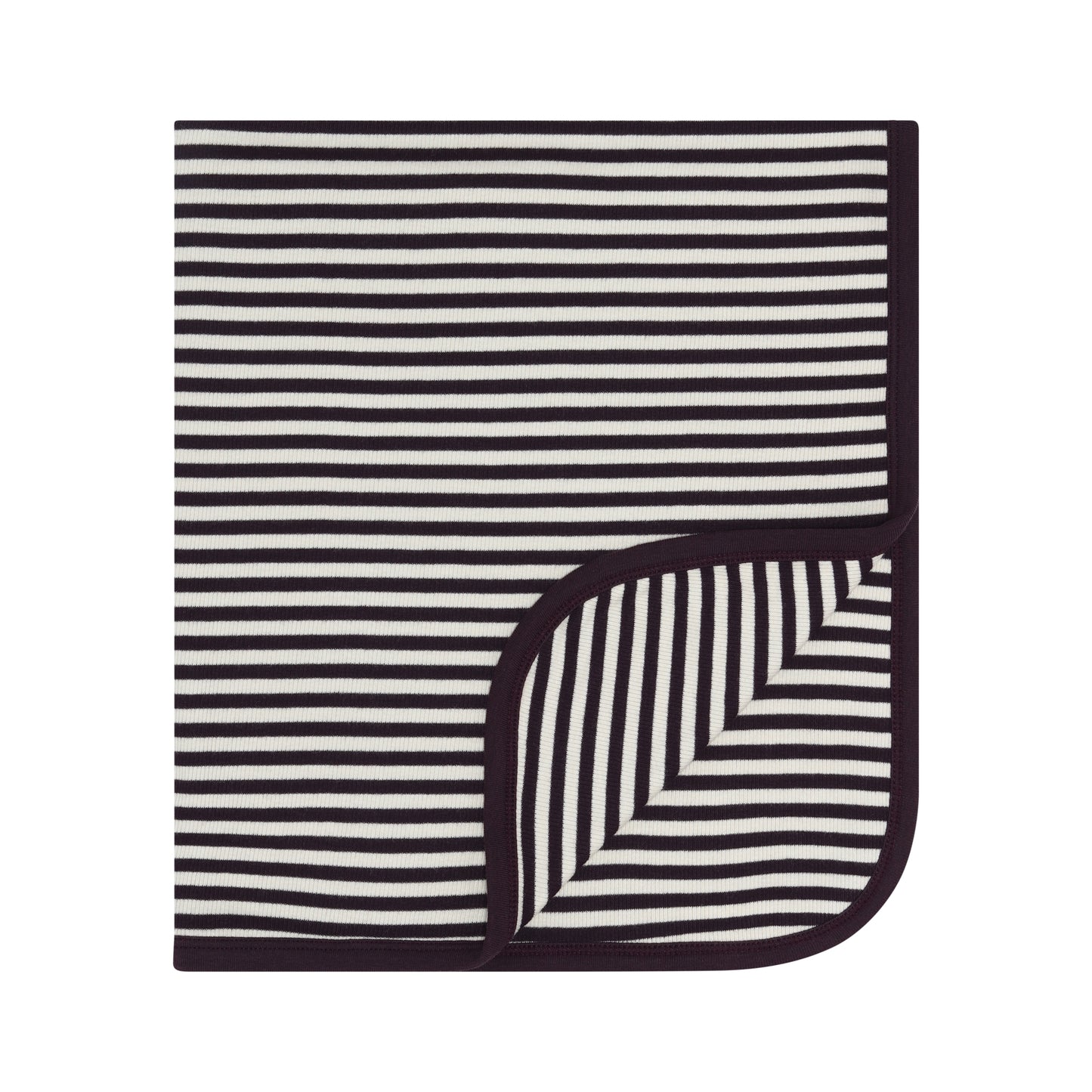 LITTLE PARNI BLACK/PURPLE STRIPED BLANKET