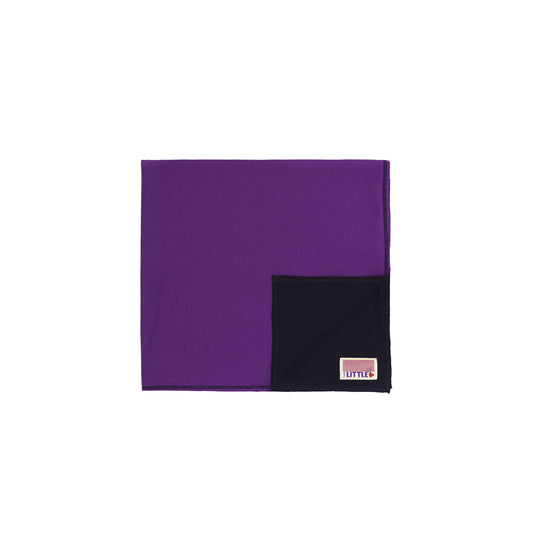 LITTLE PARNI NAVY/PURPLE COLORBLOCK BLANKET