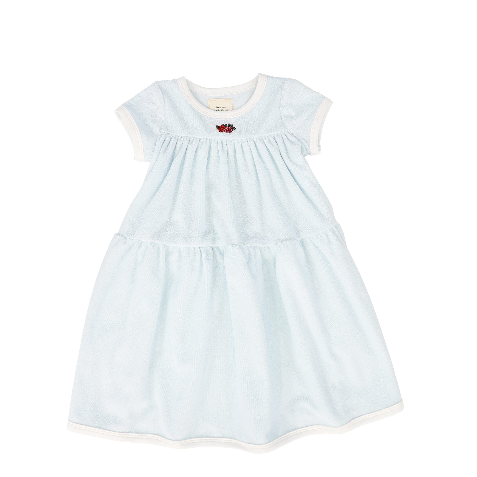 Please Mom Blue Terry Short Sleeve Dress Please Mom Blue Terry Short Sleeve Dress