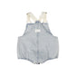 PLEASE MOM KIDS BLUE DENIM WASH EMBROIDERED ROMPER