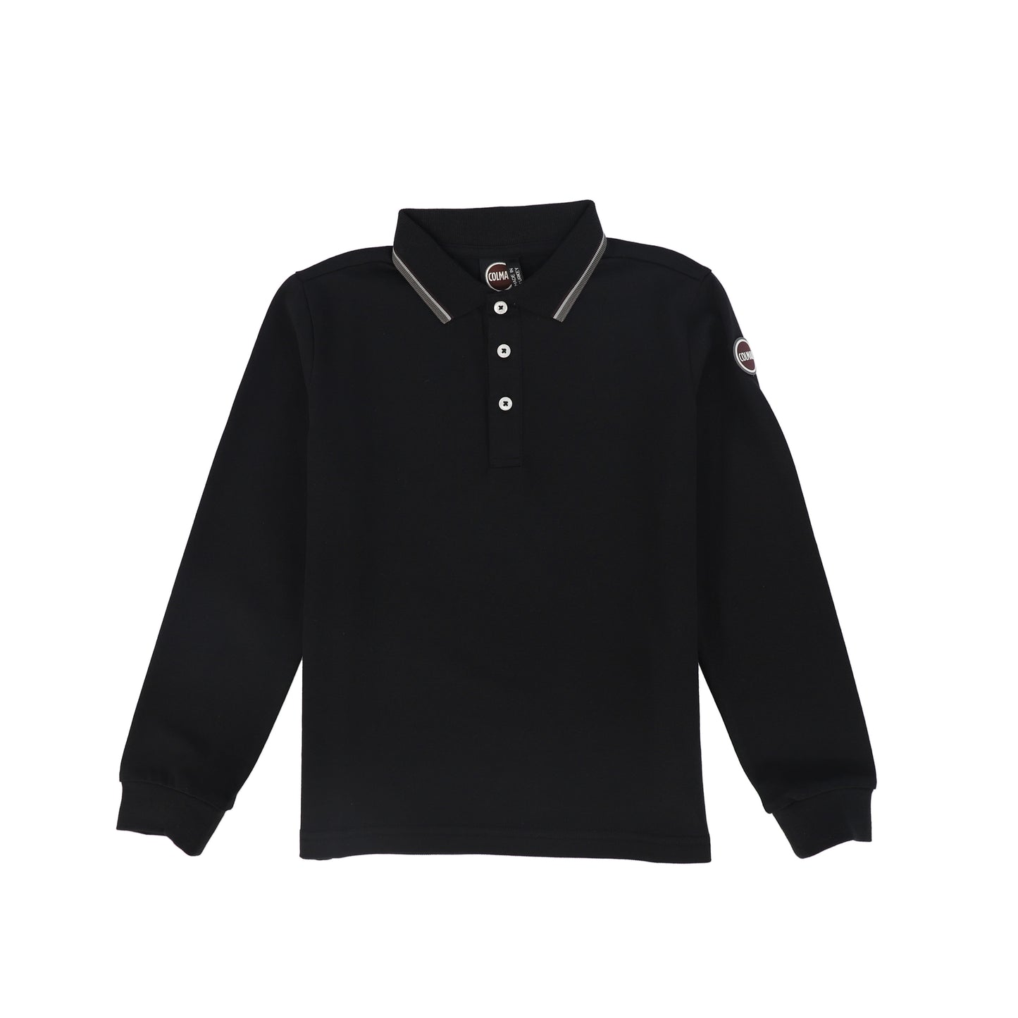 COLMAR BLACK TEXTURED POLO SHIRT