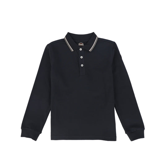 COLMAR  NAVY TEXTURED POLO SHIRT