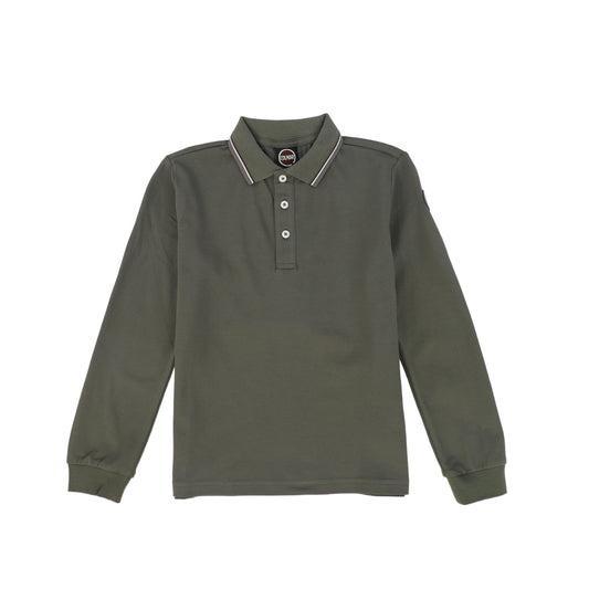 COLMAR MUTED GREEN TEXTURED POLO SHIRT