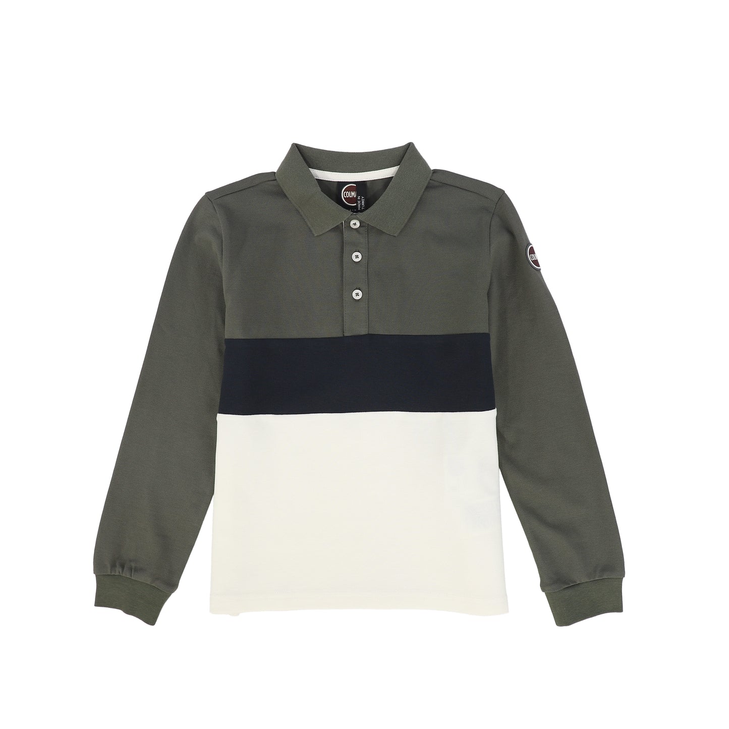 COLMAR MUTED GREEN COLORBLOCK POLO SHIRT