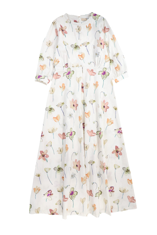 PRAIRIE OFF WHITE FLOWER PRINTED DRESS