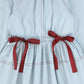 THE MIDDLE DAUGHTER LIGHT BLUE SCALLOP TRIM DRESS
