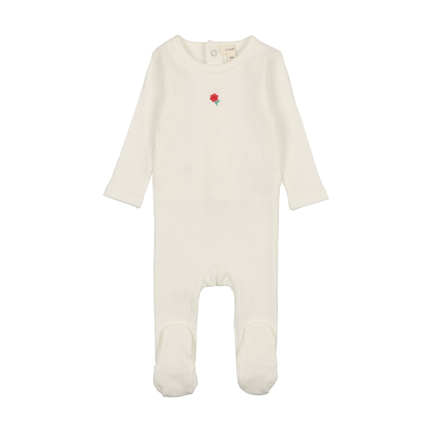 LIL LEGS WINTER WHITE MULTIRIB FOOTIE [FINAL SALE]