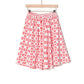 YELL OH CORAL/WHITE HEART PRINT SKIRT [FINAL SALE]
