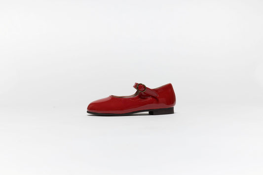 TANNERY & CO RED PATENT LEATHER MARY JANES