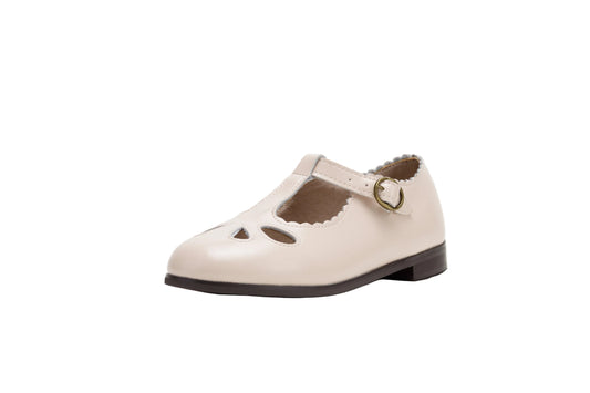 TANNERY & CO PINK EYELET T-STRAP SHOE