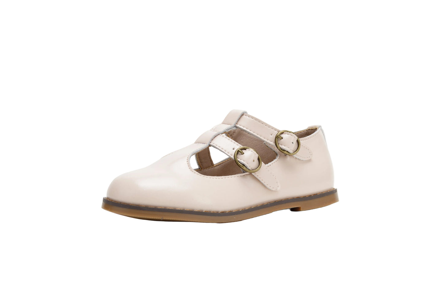 TANNERY & CO PINK DOUBLE BUCKLE SHOE